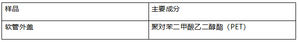 软管外盖PET塑料主成分定性成分分析 软管外盖PET塑料主成分定性成分分析
