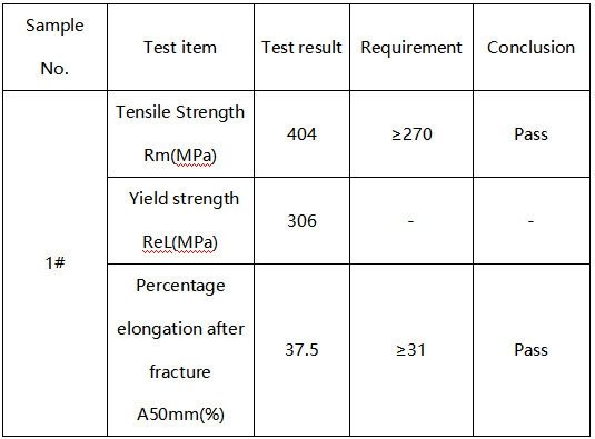 铁板成分分析-拉伸测试 铁板成分分析-拉伸测试