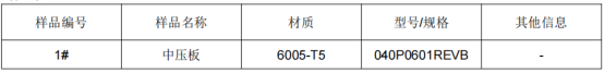 中压板铝合金成分分析