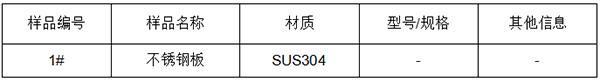 不锈钢钢板SUS304成分分析