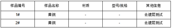 黄铜成分检测-半定量分析 黄铜成分检测-半定量分析