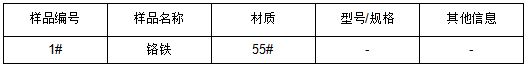 55#铬铁铬含量元素分析 55#铬铁铬含量元素分析