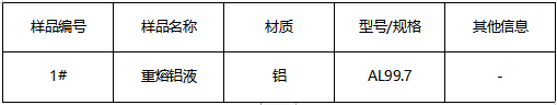 铝合金成分分析 铝合金成分分析