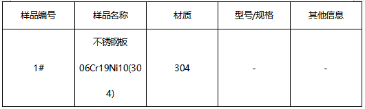 304不锈钢板成分分析 304不锈钢板成分分析