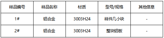3003H24铝镍合金材质鉴定 3003H24铝镍合金材质鉴定