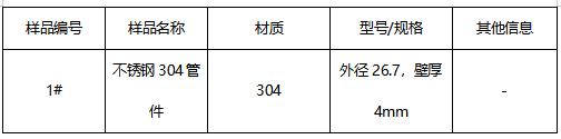 不锈钢304管件成分分析
