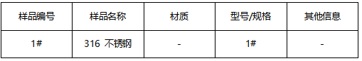 316 不锈钢成分分析
