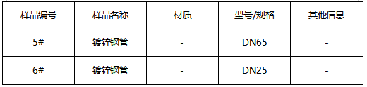 镀锌钢管成分分析 镀锌钢管成分分析