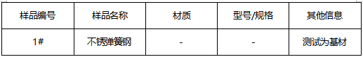 不锈弹簧钢成分分析