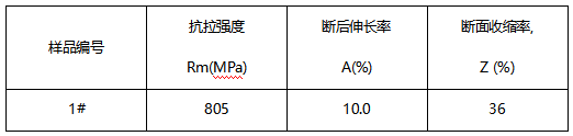 45#冷拉固定键鉴定牌号