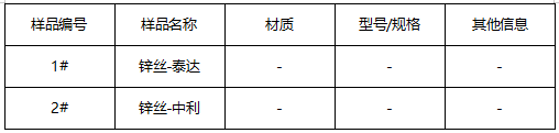 锌丝成分分析 锌丝成分分析