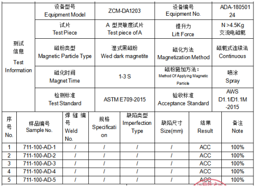 钢结构焊缝磁粉探伤检测 钢结构焊缝磁粉探伤检测