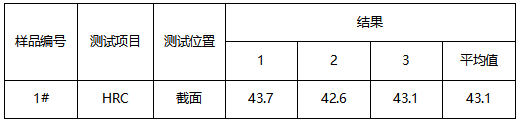 金属弹性套成分分析-洛氏硬度 金属弹性套成分分析-洛氏硬度