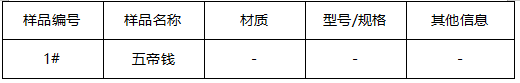 五帝钱铜材质成分分析 五帝钱铜材质成分分析