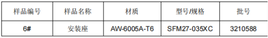 铝型材安装座金属铝成分分析 铝型材安装座金属铝成分分析