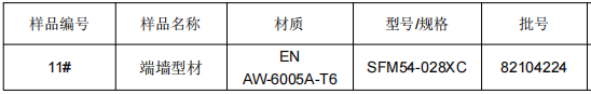 高铁端墙铝合金成分分析