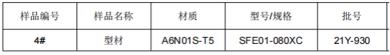 A6N01S铝型材化学分析