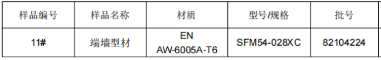 高铁端墙铝合金成分分析
