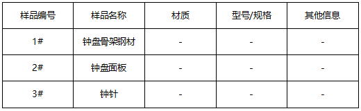 钟盘现场成分检测 钟盘现场成分检测