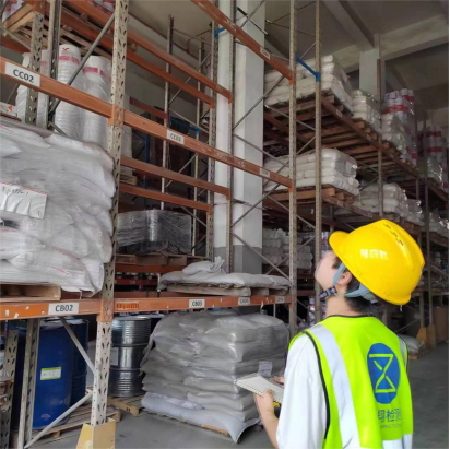 广州富斯乐钢结构货架承重测试