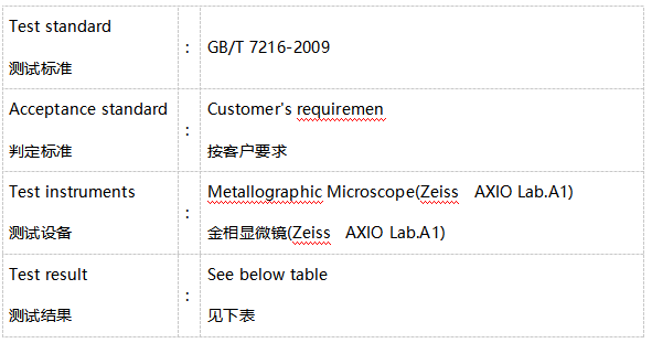 铸铁金相检验-石墨形态和长度 铸铁金相检验-石墨形态和长度