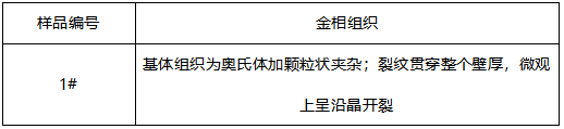 氩气接管金相分析 氩气接管金相分析